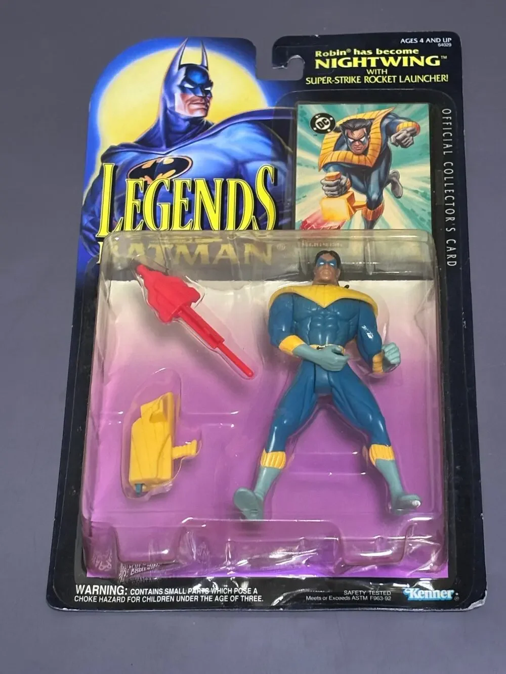 Legends of Batman Nightwing Super Strike Figure DC Comics Kenner Sealed New